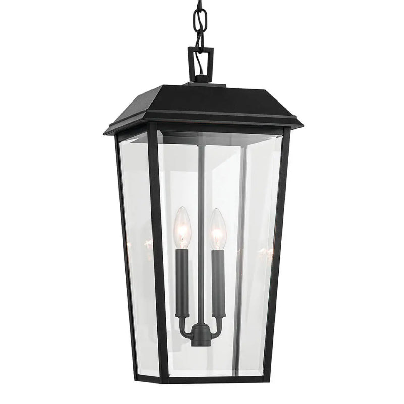 Kichler 59122 Mathus 2-lt 11" Outdoor Pendant - Textured Black