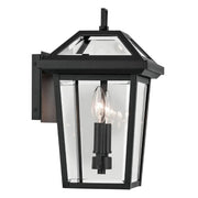 Kichler 59125 Regence 2-lt 14" Tall Outdoor Wall Light - Textured Black