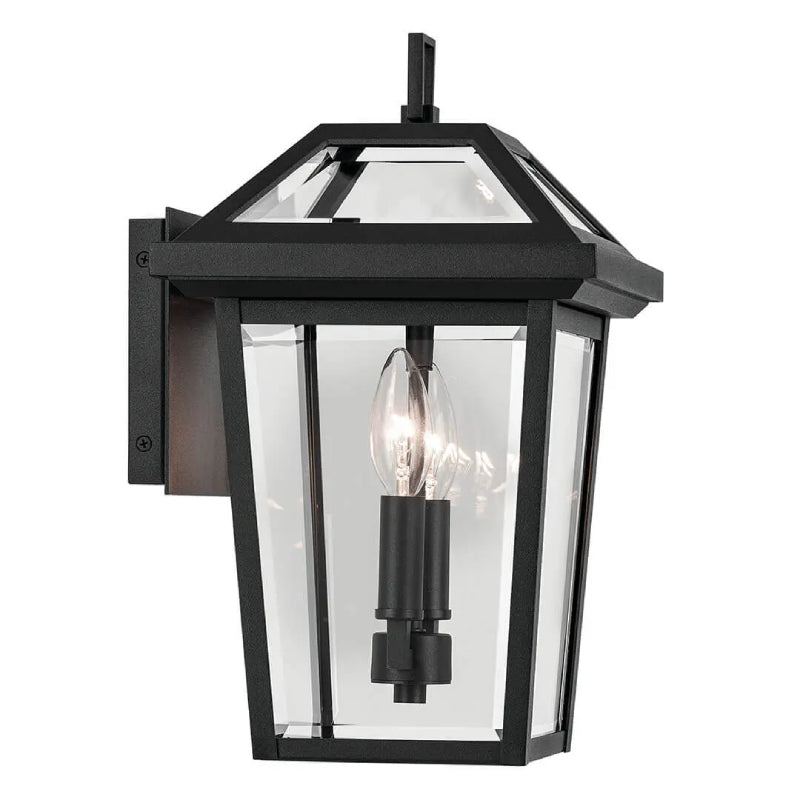 Kichler 59125 Regence 2-lt 14" Tall Outdoor Wall Light - Textured Black