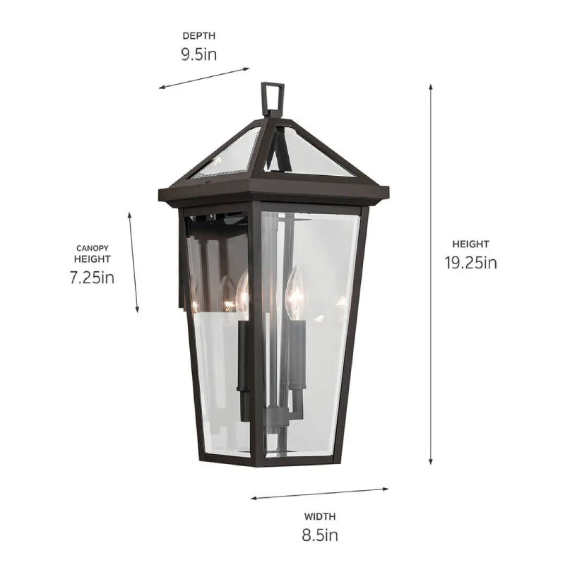 Kichler 59126 Regence 2-lt 19" Tall Outdoor Wall Light