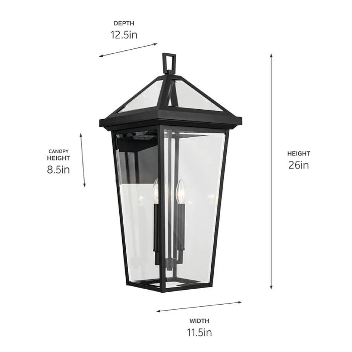 Kichler 59127 Regence 2-lt 26" Tall Outdoor Wall Light