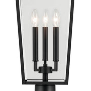 Kichler 59129 Regence 3-lt 29" Tall Outdoor Post Mount - Textured Black