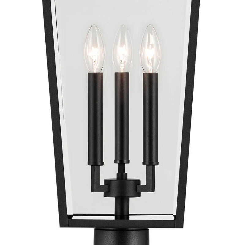 Kichler 59129 Regence 3-lt 29" Tall Outdoor Post Mount - Textured Black