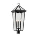 Kichler 59129 Regence 3-lt 29" Tall Outdoor Post Mount - Textured Black