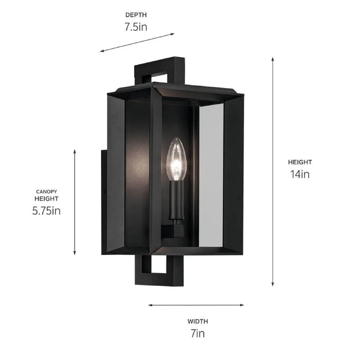 Kichler 59131 Kroft 1-lt 14" Tall Outdoor Wall Light