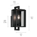 Kichler 59131 Kroft 1-lt 14" Tall Outdoor Wall Light