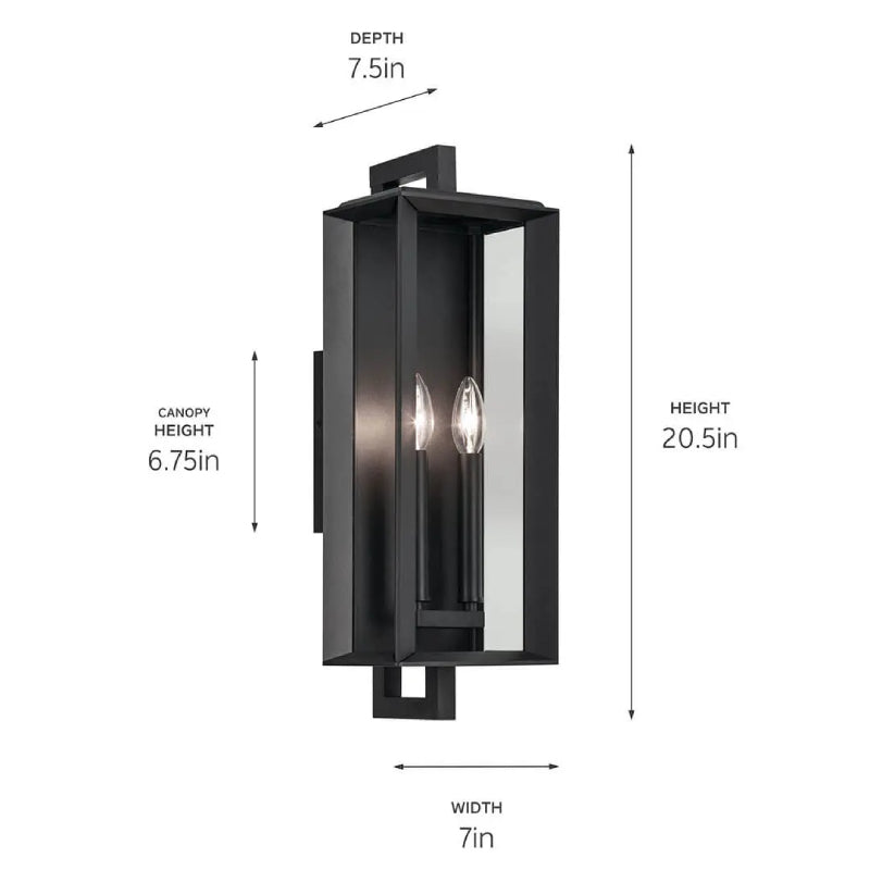 Kichler 59132 Kroft 2-lt 21" Tall Outdoor Wall Light