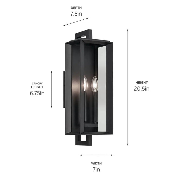 Kichler 59132 Kroft 2-lt 21" Tall Outdoor Wall Light