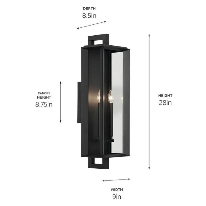 Kichler 59134 Kroft 2-lt 28" Tall Outdoor Wall Light
