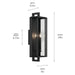 Kichler 59134 Kroft 2-lt 28" Tall Outdoor Wall Light