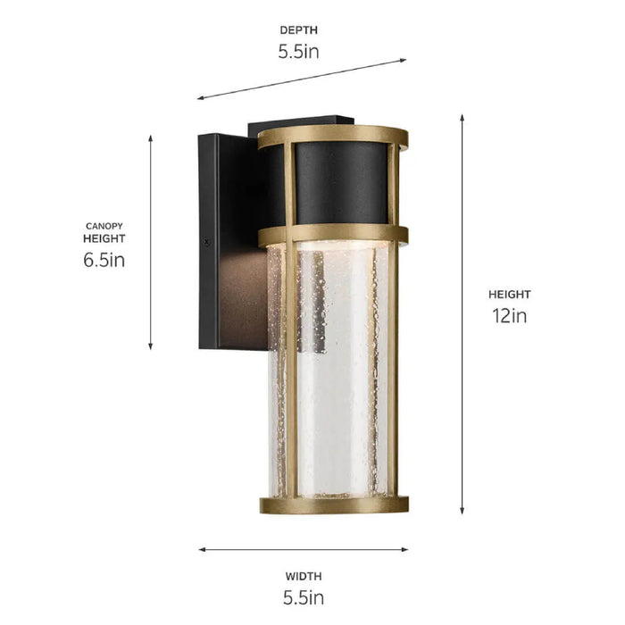 Kichler 59139 Camillo 1-lt 12" Tall LED Outdoor Wall Light