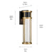 Kichler 59141 Camillo 1-lt 20" Tall LED Outdoor Wall Light