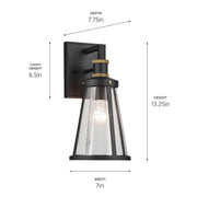 Kichler 59146 Talman 1-lt 13" Tall Outdoor Wall Light
