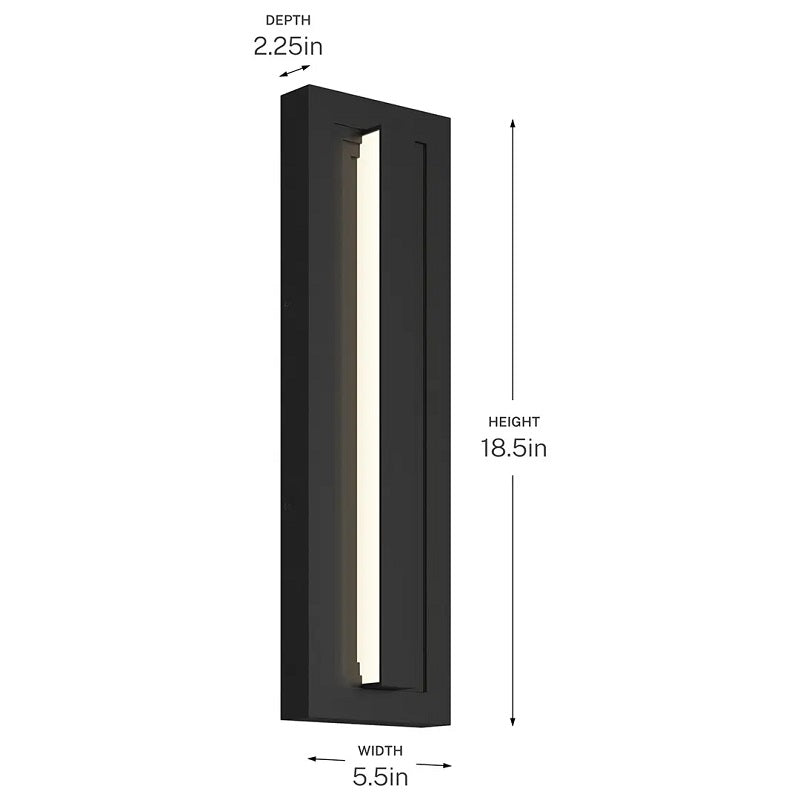 Kichler 59169 Arik 1-lt 19" Tall LED Outdoor Wall Light