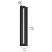 Kichler 59170 Arik 1-lt 27" Tall LED Outdoor Wall Light