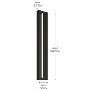 Kichler 59171 Arik 1-lt 34" Tall LED Outdoor Wall Light