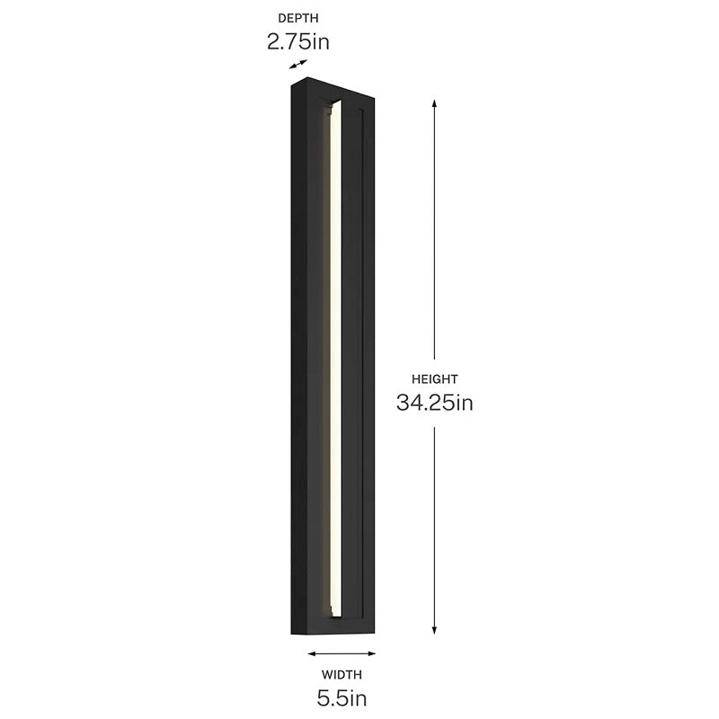 Kichler 59171 Arik 1-lt 34" Tall LED Outdoor Wall Light