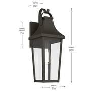 Kichler 59194 Cleary 1-lt 20" Tall Outdoor Wall Light