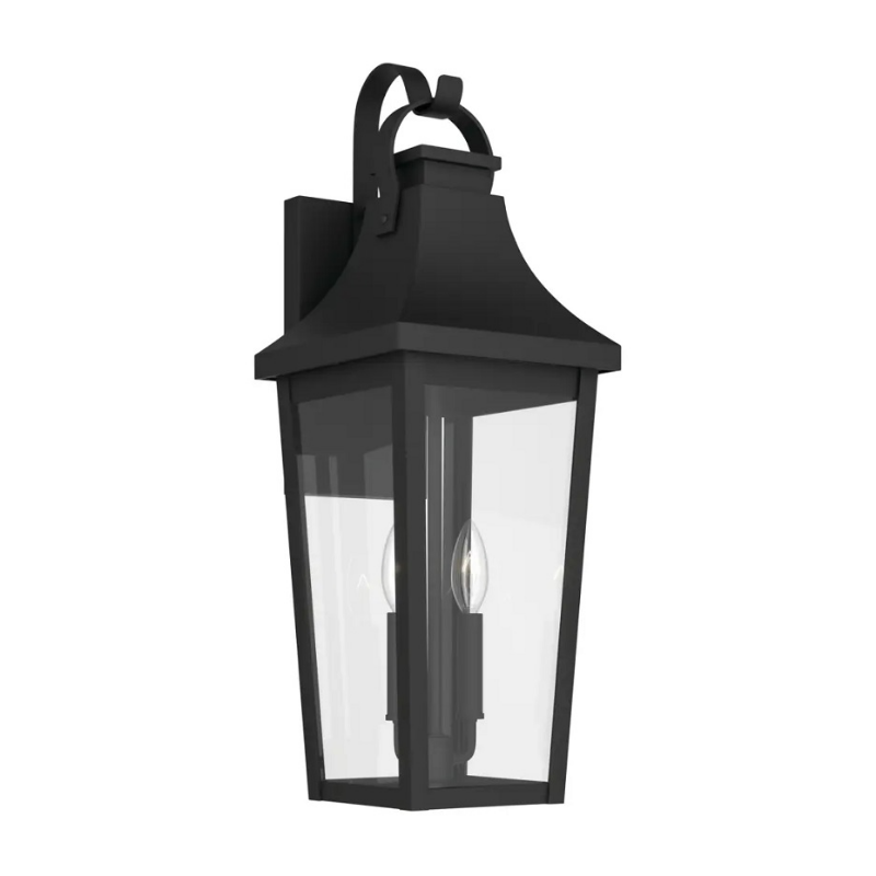 Kichler 59195 Cleary 2-lt 24" Tall Outdoor Wall Light - Textured Black