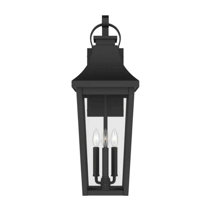 Kichler 59196 Cleary 3-lt 30" Tall Outdoor Wall Light - Textured Black