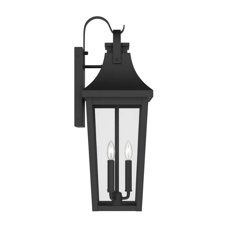 Kichler 59196 Cleary 3-lt 30" Tall Outdoor Wall Light - Textured Black