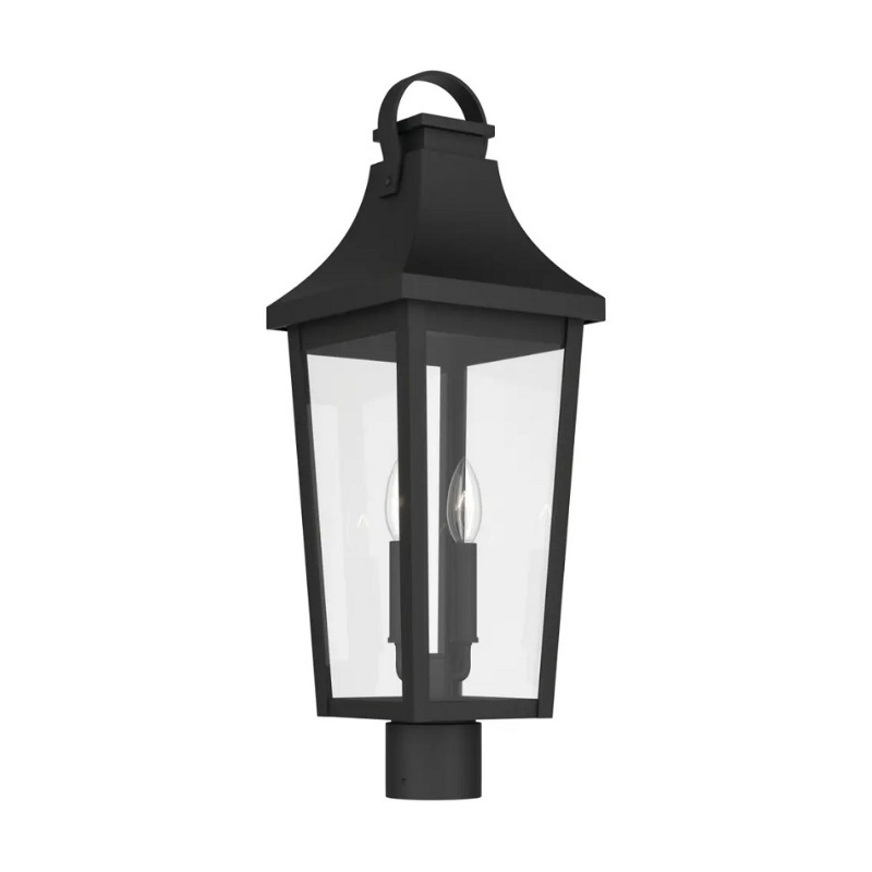 Kichler 59197 Cleary 2-lt 25" Tall Outdoor Post Light - Textured Black