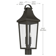 Kichler 59197 Cleary 2-lt 25" Tall Outdoor Post Light