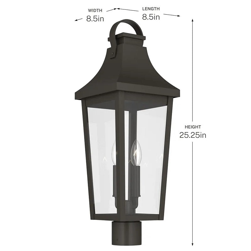 Kichler 59197 Cleary 2-lt 25" Tall Outdoor Post Light