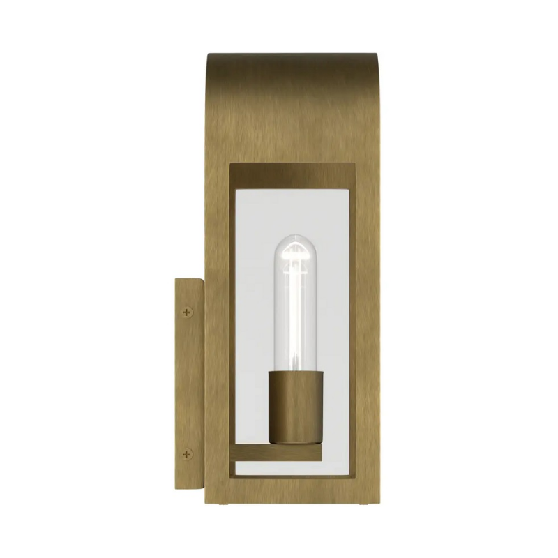 Kichler 59200 Marea 1-lt 13" Tall Outdoor Wall Light - Natural Brass