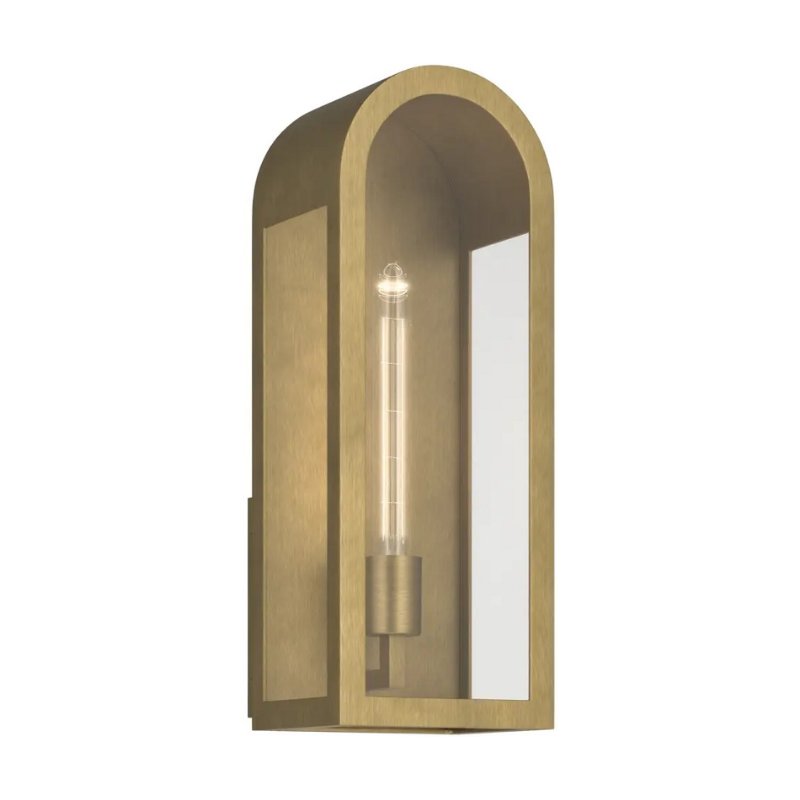 Kichler 59201 Marea 1-lt 17" Tall Outdoor Wall Light - Natural Brass