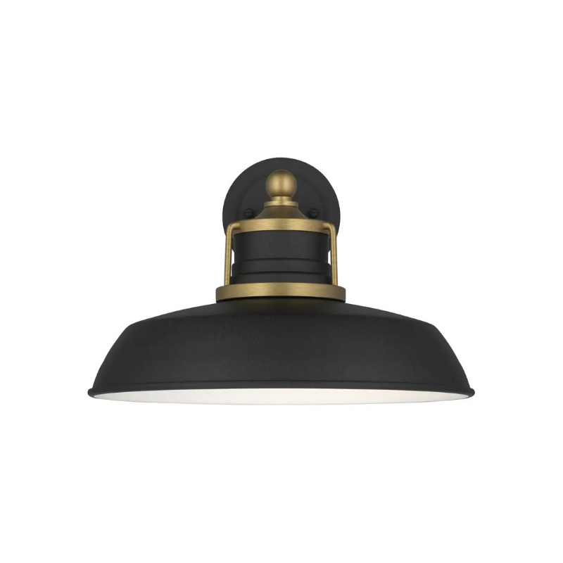 Kichler 59205 Fielding 1-lt 12" Outdoor Wall Light - Natural Brass/Textured Black