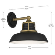 Kichler 59206 Fielding 1-lt 15" Outdoor Wall Light
