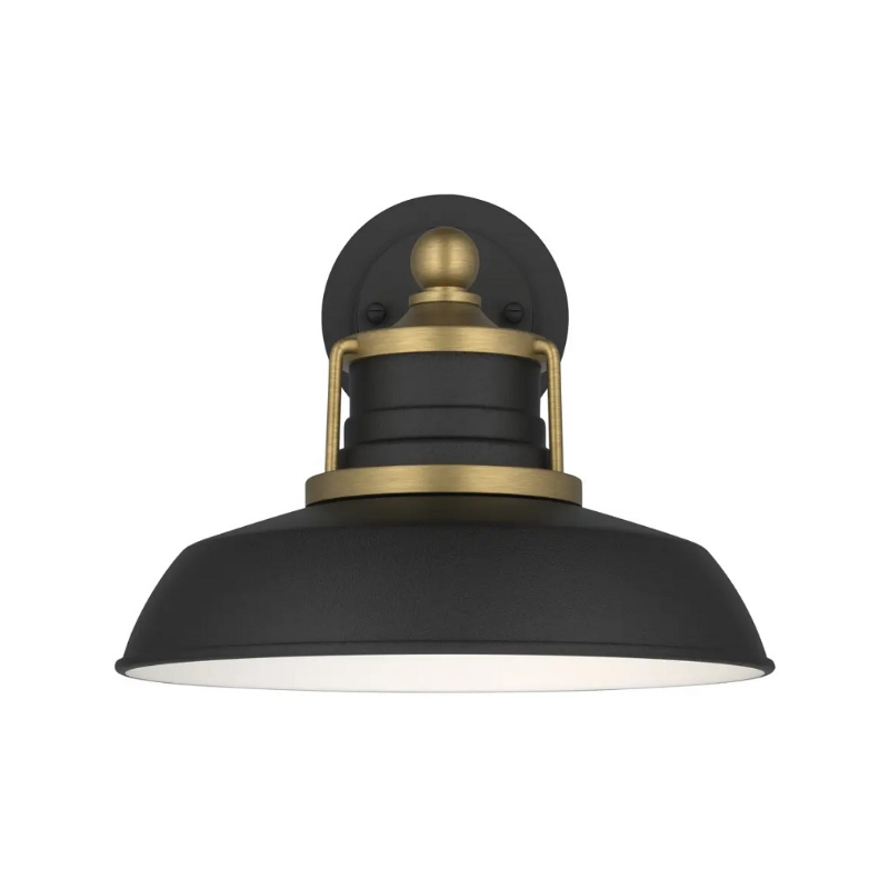 Kichler 59206 Fielding 1-lt 15" Outdoor Wall Light - Natural Brass/Textured Black