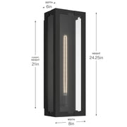 Kichler 59210 Calen 1-lt 24" Tall Outdoor Wall Light