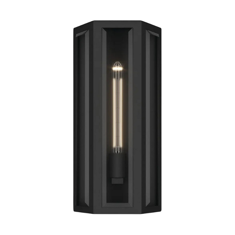 Kichler 59214 Berens 1-lt 16" Tall Outdoor Wall Light - Textured Black