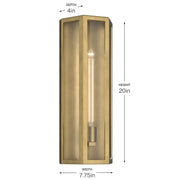 Kichler 59215 Berens 1-lt 20" Tall Outdoor Wall Light