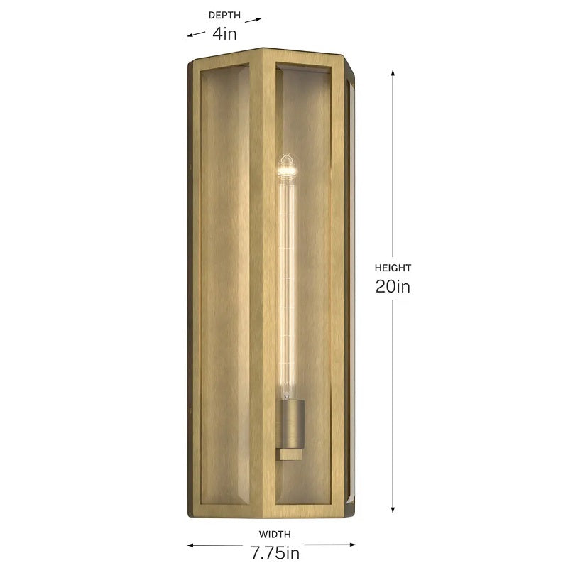 Kichler 59215 Berens 1-lt 20" Tall Outdoor Wall Light