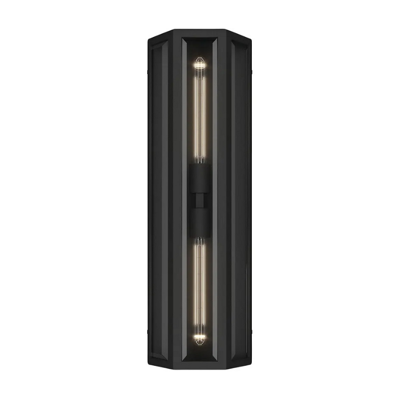 Kichler 59216 Berens 2-lt 24" Tall Outdoor Wall Light - Textured Black
