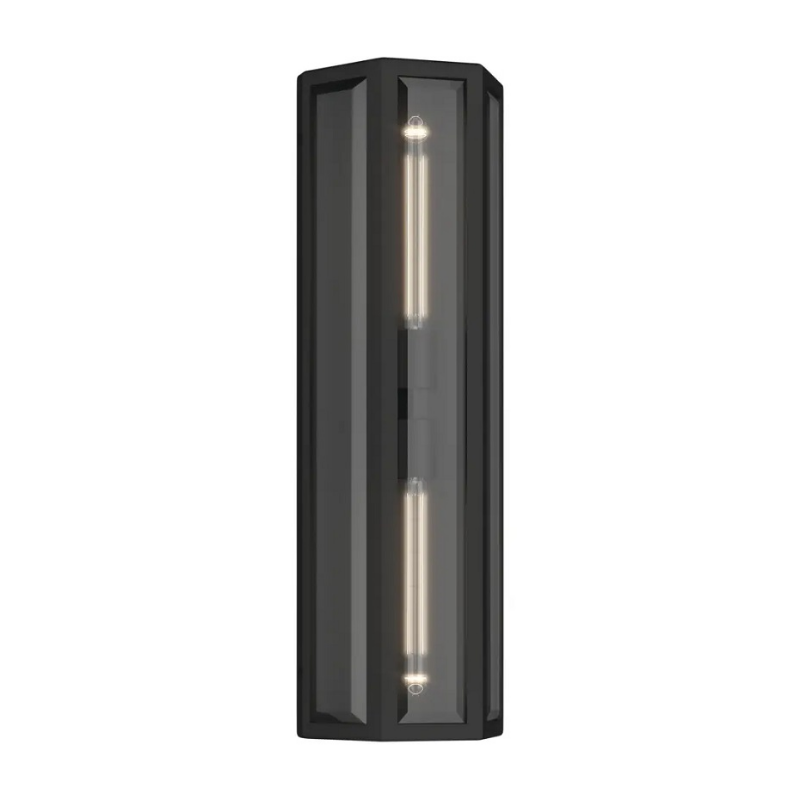 Kichler 59216 Berens 2-lt 24" Tall Outdoor Wall Light - Textured Black