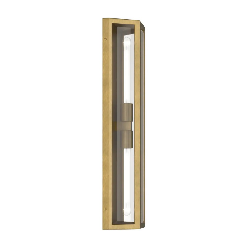 Kichler 59216 Berens 2-lt 24" Tall Outdoor Wall Light - Natural Brass