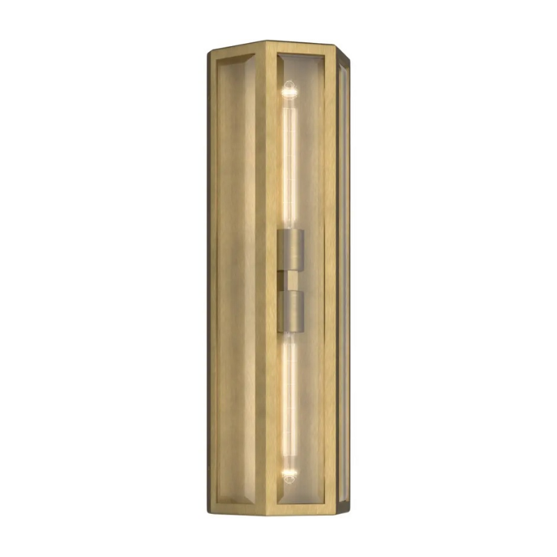 Kichler 59216 Berens 2-lt 24" Tall Outdoor Wall Light - Natural Brass