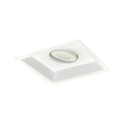 Nora NMRT2-11 1-Head Flanged Gimbal High Lumen LED MLS Trim, 1500lm per head - White/White