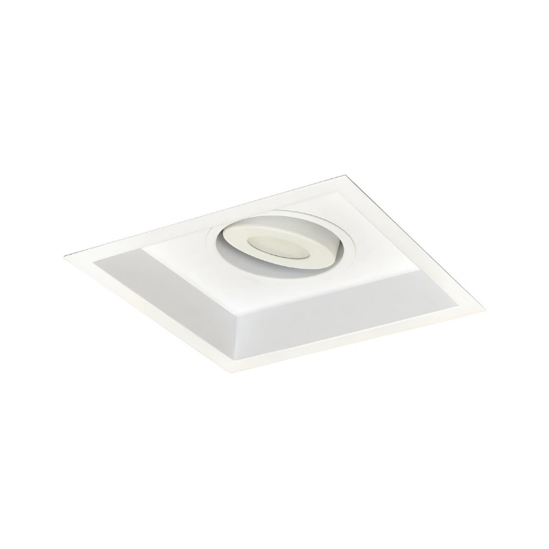 Nora NMRT2-11 1-Head Flanged Gimbal High Lumen LED MLS Trim, 900lm per head - White/White