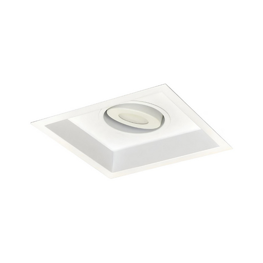 Nora NMRT2-11 1-Head Flanged Gimbal High Lumen LED MLS Trim, 1500lm per head - White/White