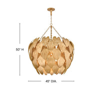 Fredrick Ramond FR47168 Camille 12-lt 45" LED Chandelier