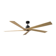 Monte Carlo Aspen 70" Ceiling Fan - Midnight Black/Natural Honey