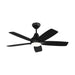 Generation 5LWDR44 Lowden 44" Ceiling Fan with LED Light Kit - Midnight Black
