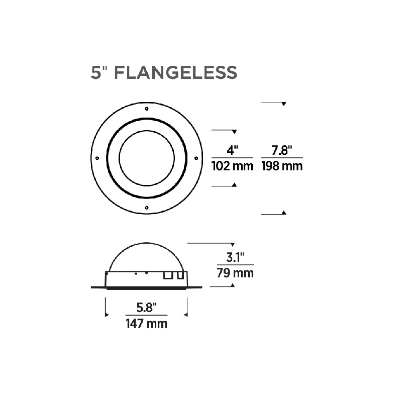 Reflections 5" LED Remodel Indirect Downlight, Flangeless