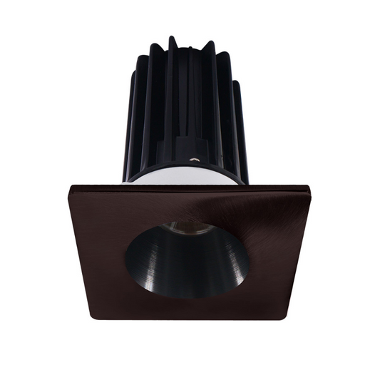 Lotus LED-2-S15W Designer 2" 15W LED Square Recessed Downlight, 60° Beam Angle - Black/Bronze