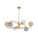 Fredrick Ramond FR30506 Oberon 6-lt 37" LED Chandelier - Heritage Brass